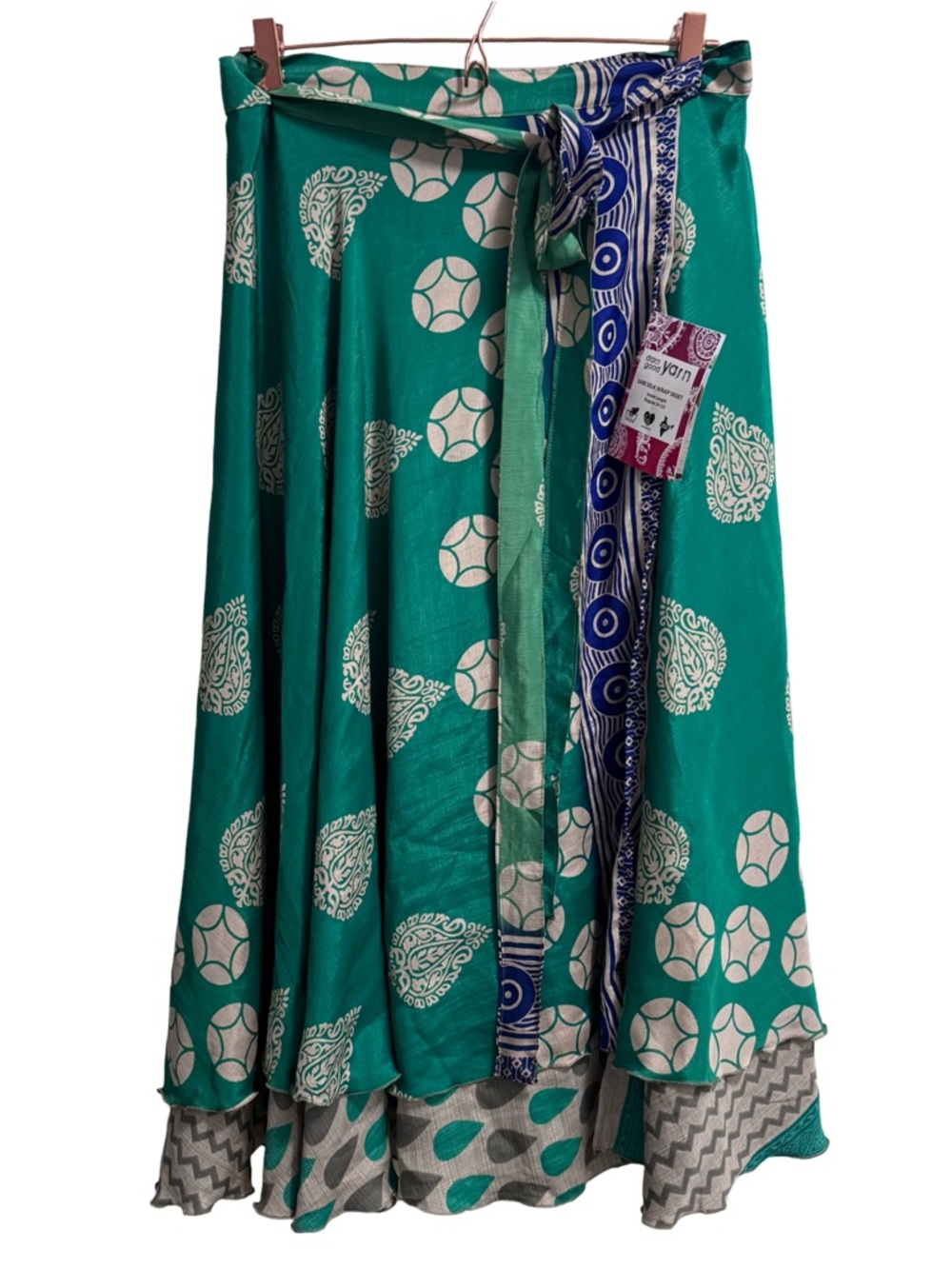 Darn Good Yarn The Original Sari Wrap Skirt Ankle Length 4-12